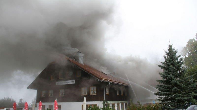 Großbrand in Piding