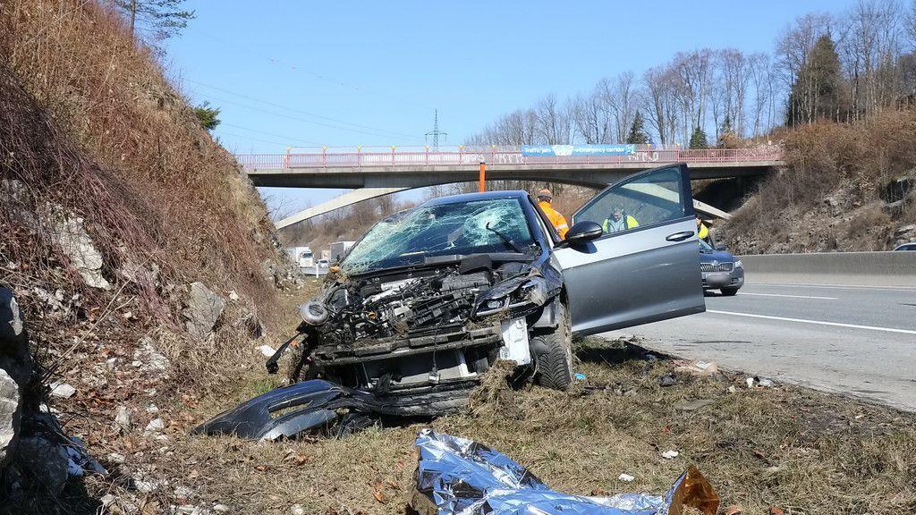 Pkw-Überschlag auf A10 bei Puch