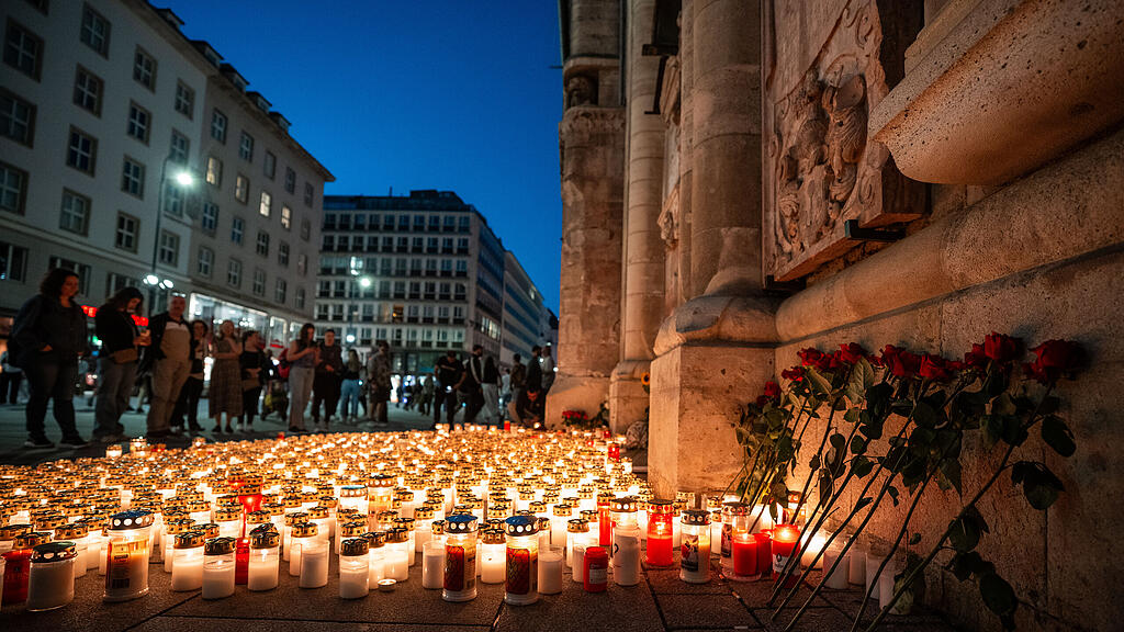 Amoklauf in Graz: Lichtermeer in Wien