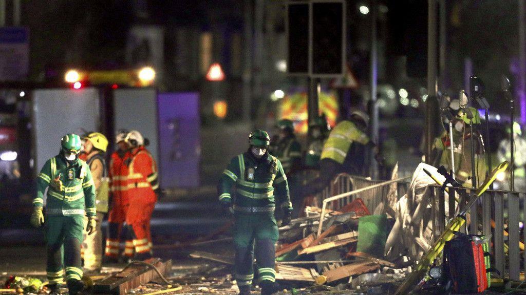 Haus explodiert in Leicester