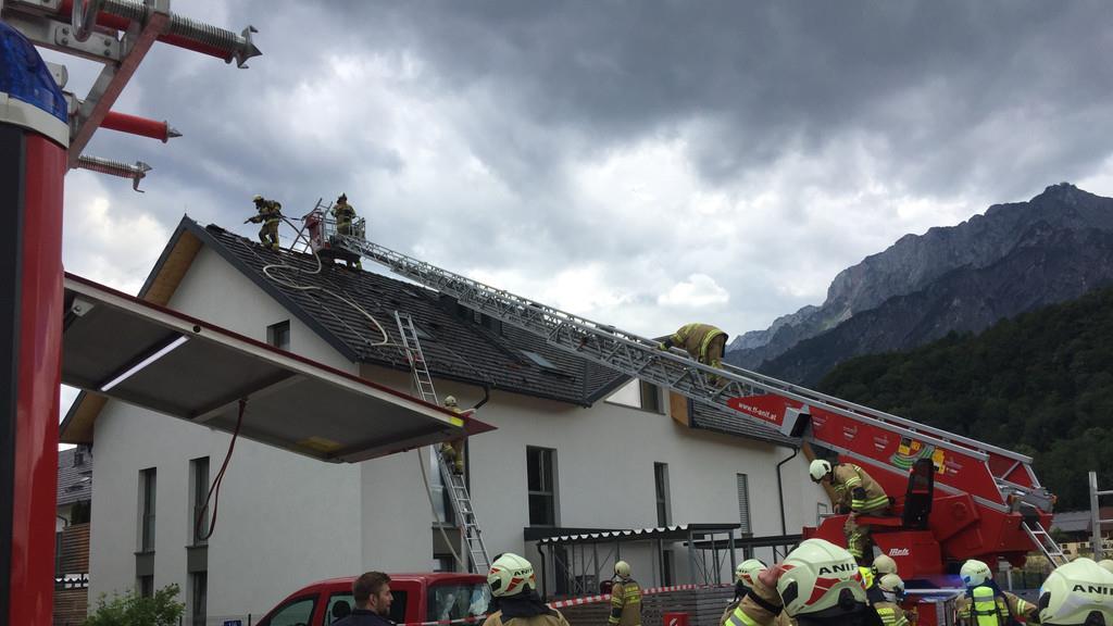 Dachstuhlbrand in Anif