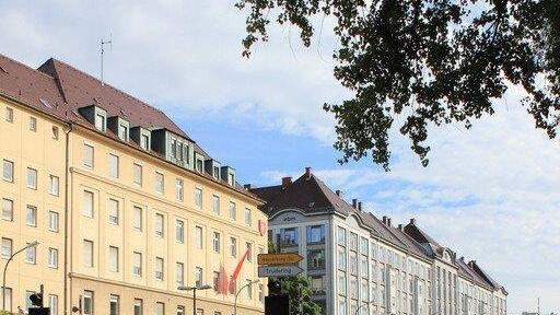 Leere Straßen in München