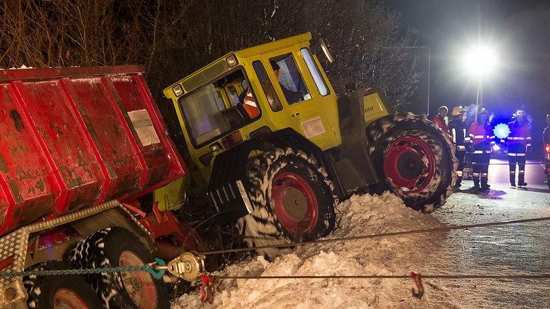 Traktor abgestürzt