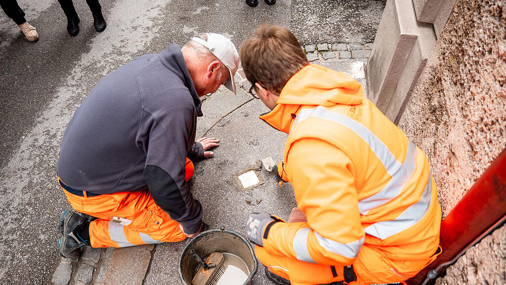 Verlegung Stolpersteine Stadt Salzburg