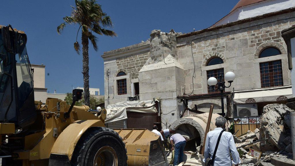Schwere Schäden nach Erdbeben auf Kos