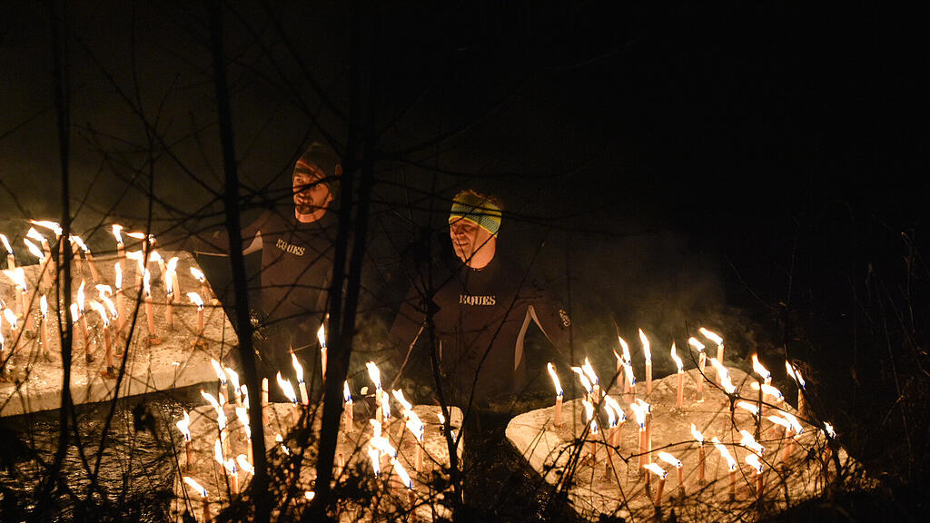 Christbaumschwimmen Wasserrettung Niedernsill