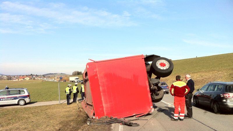 Die B1 war in beide Richtungen gesperrt.