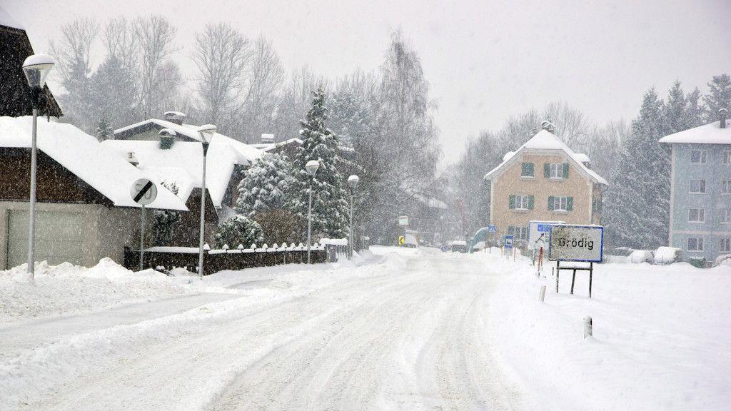 Schneemassen in Salzburg