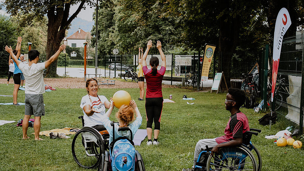 Bewegt im Park, Inklusives Training, Sportunion