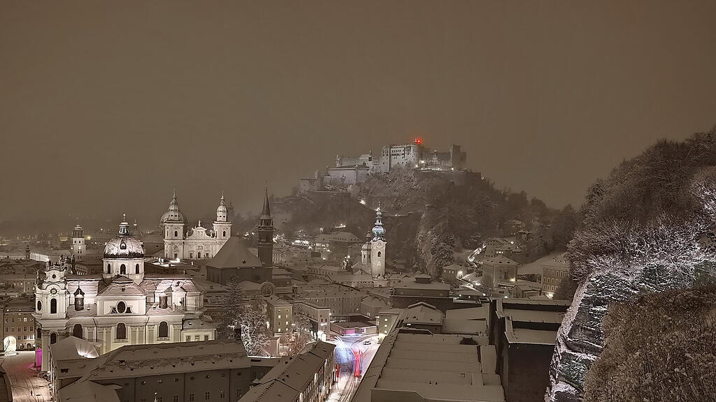 Winter in der Stadt Salzburg