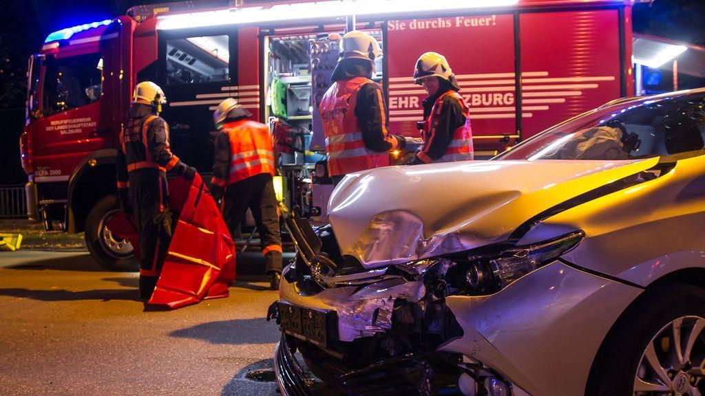 Pkw-Überschlag in der Stadt Salzburg