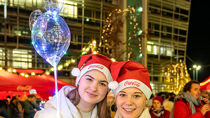 Coca-Cola Weihnachtstruck beim EUROPARK