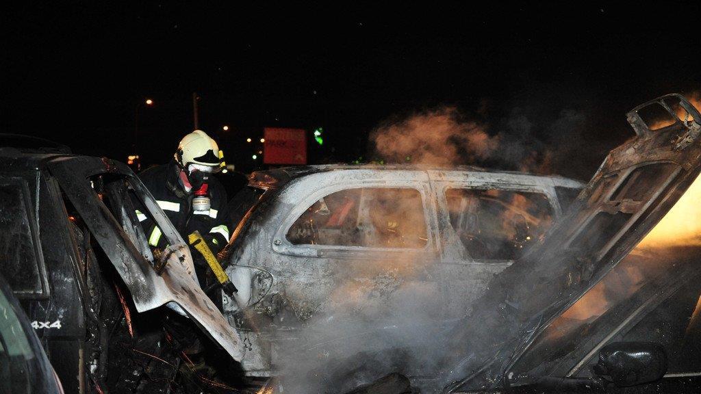 KFZ-Brand in Haid