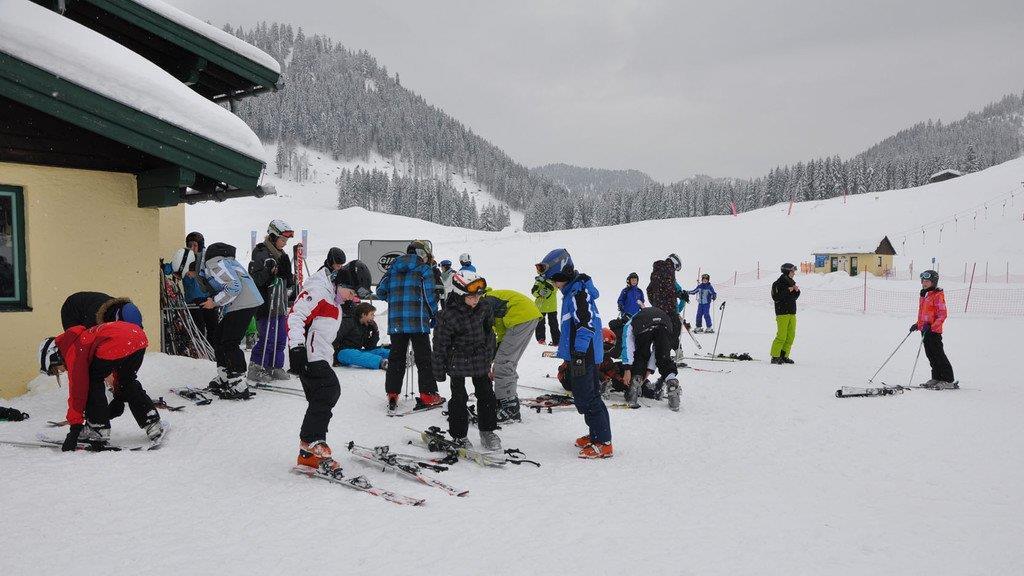 Skifahren auf der Postalm