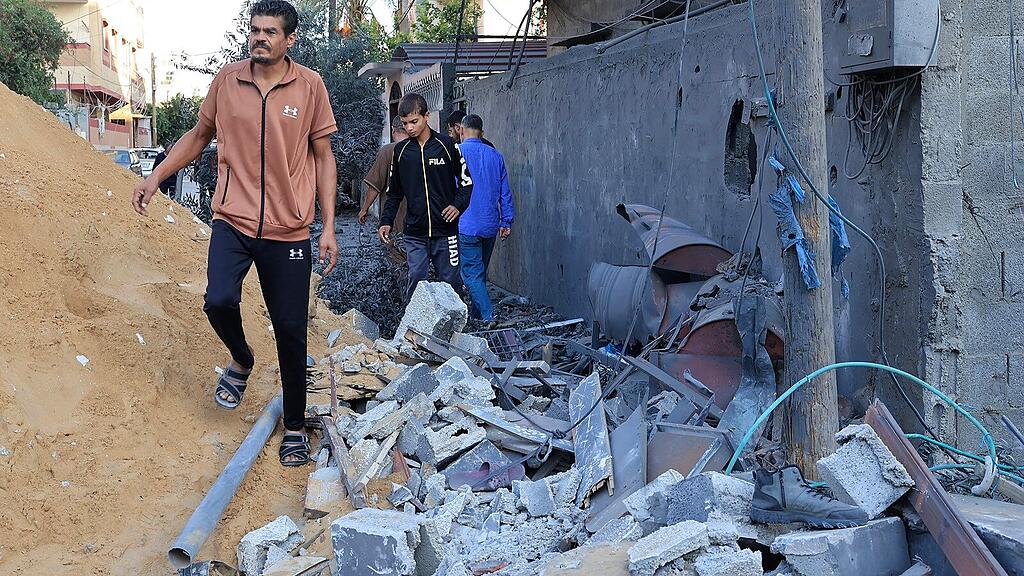 Israelischen Luftangriff im Flüchtlingslager Rafah, 16. Oktober