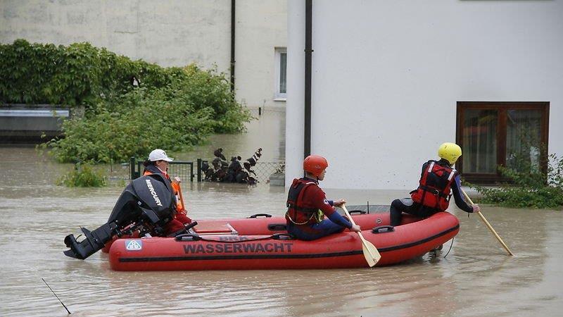 Evakuierung in Freilassing