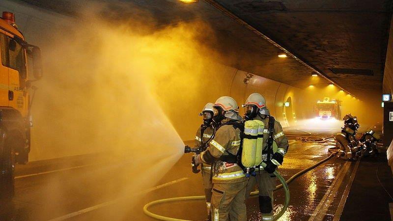 Großübung im Katschbergtunnel