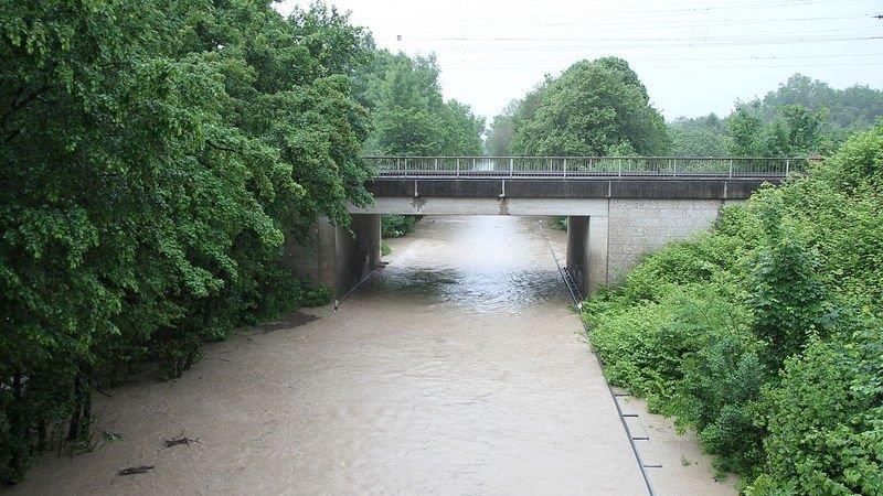 Hochwasser in Freilassing