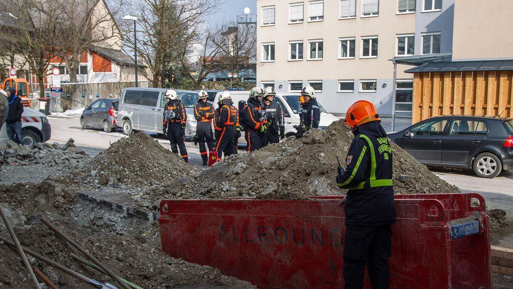 Gasleitung in Maxglan aufgerissen