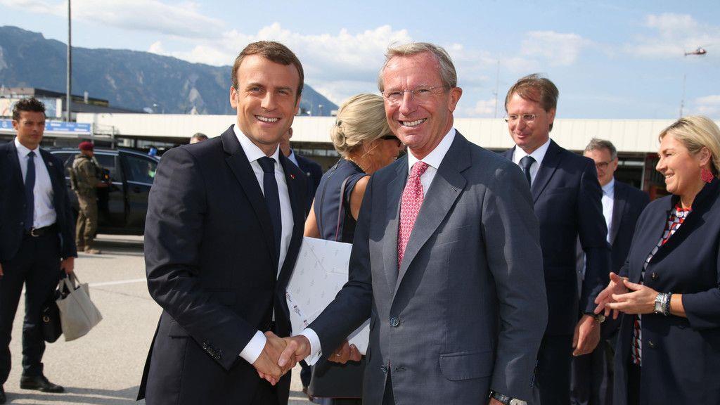 Macron verabschiedet sich von Salzburg