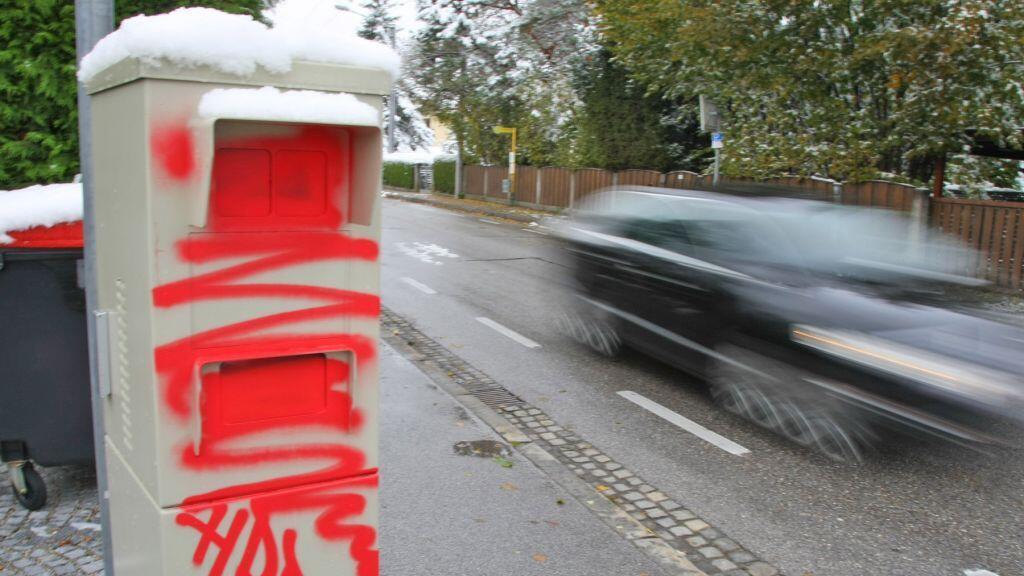 Der Radarkasten ist derzeit funktionsunfähig.