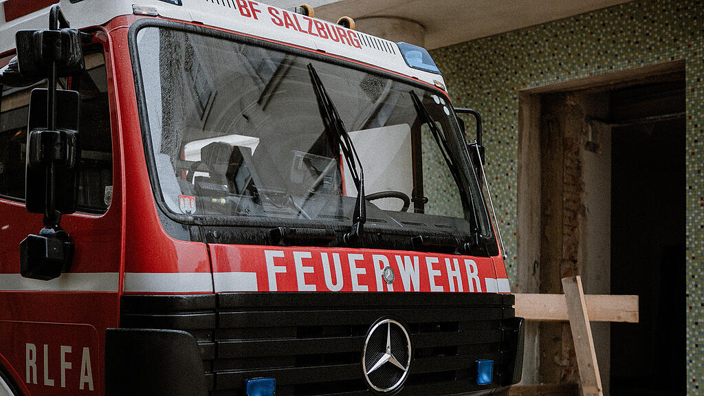 Feuerwehrübung im neuen Seniorenwohnhaus Nonntal