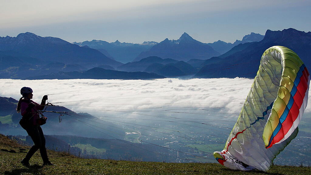 Gaisberg, Herbst, Sonne, Sonnenschein, Ausflug, Paragleiter,