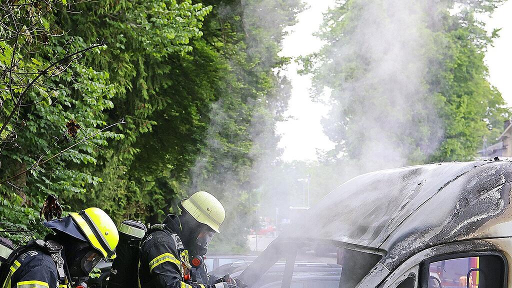 Fahrzeugbrand in Bad Reichenhall