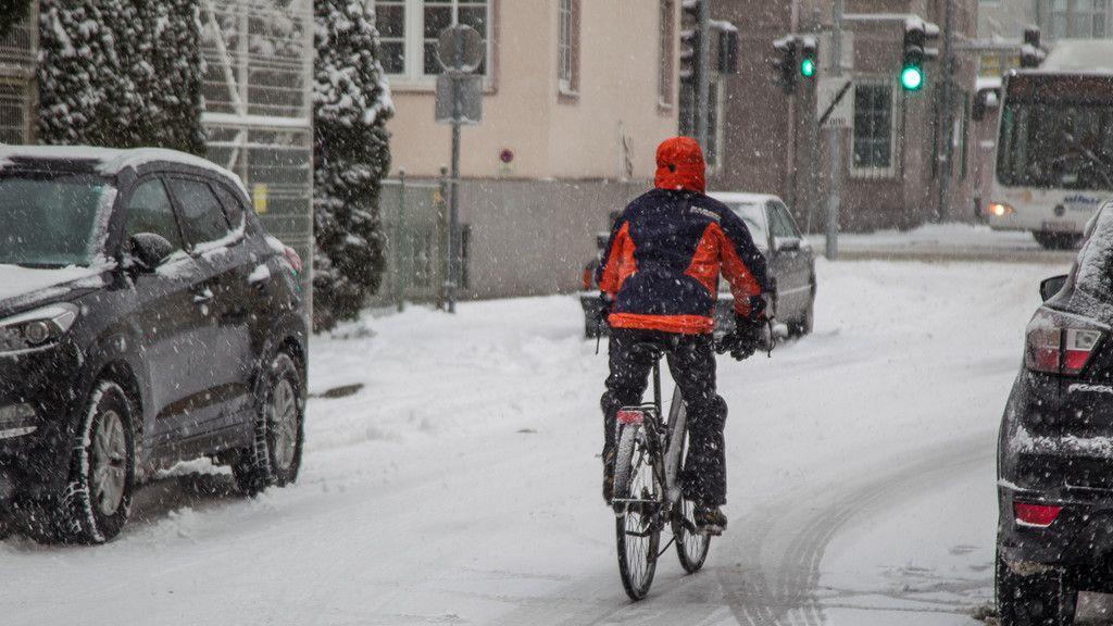 Schneechaos in der Stadt Salzburg