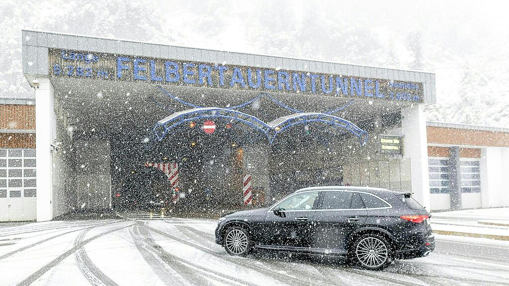 Neuschnee beim Felbertauerntunnel