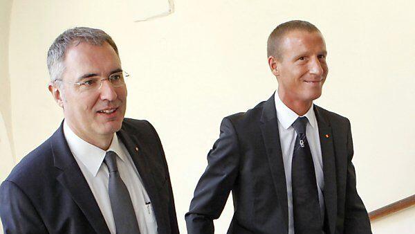 BZÖ-Abgeordnete Stadler (l.) und Petzner