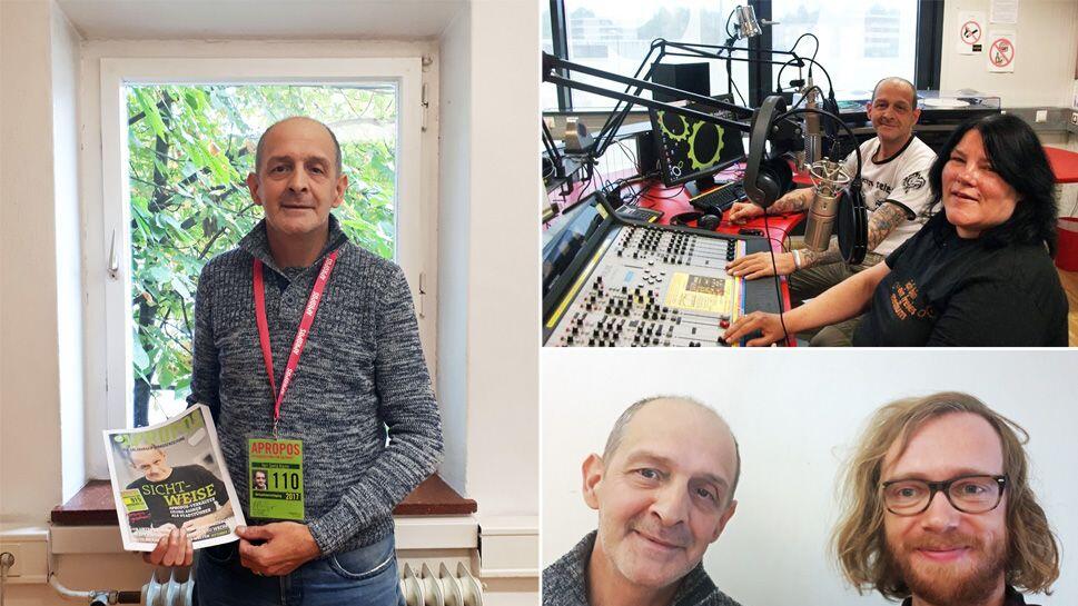 Georg und Evelyne Aigner gingen auch jahrelang auf Sendung (rechts oben).