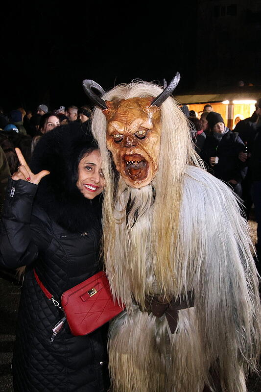 St. Leonhard Krampus-Show beim Untersberg