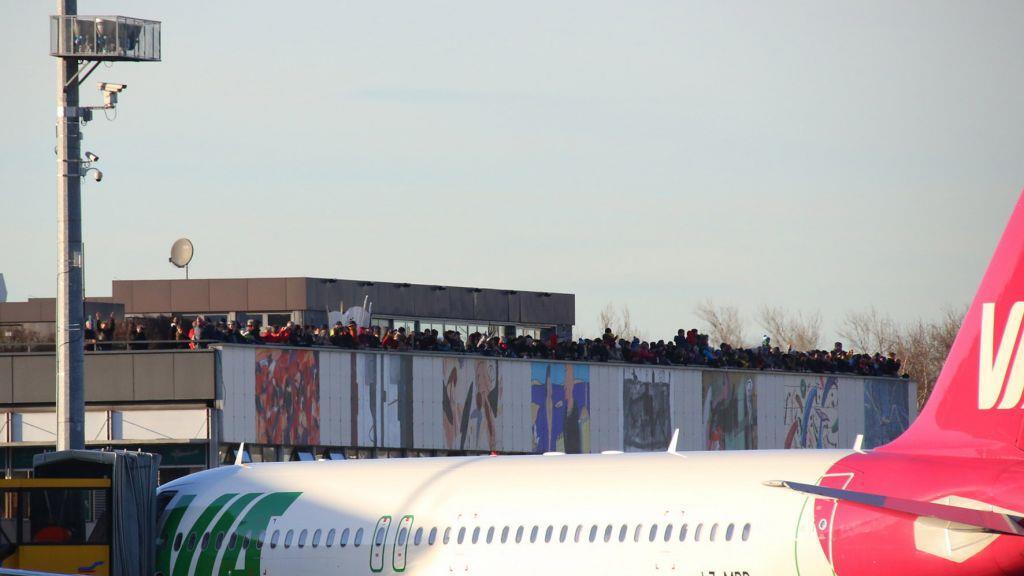 Viel los am Flughafen