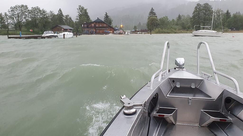 Unwetter Mondsee Wolfgangsee