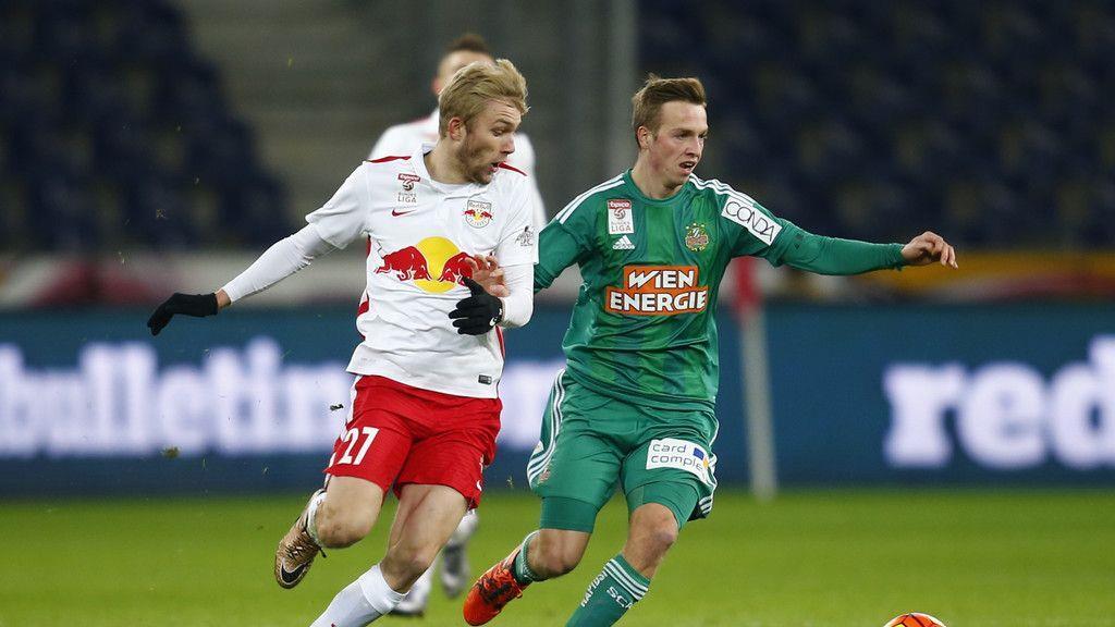 Konrad Laimer in Aktion