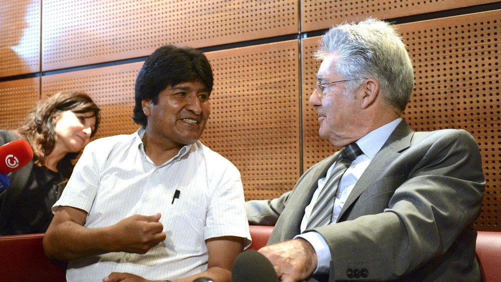 Morales in Wien: PK mit Heinz Fischer