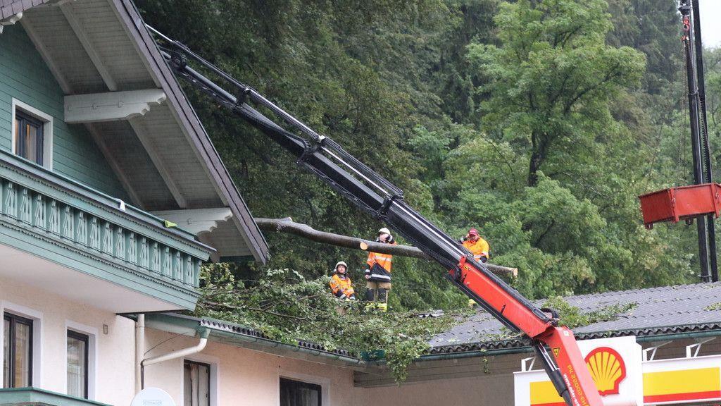 Unwetter in Großgmain