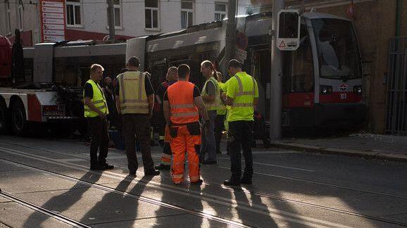 Straßenbahn entgleist in Wien