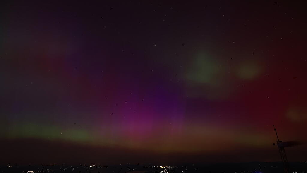 Polarlichter \u00fcber Salzburg