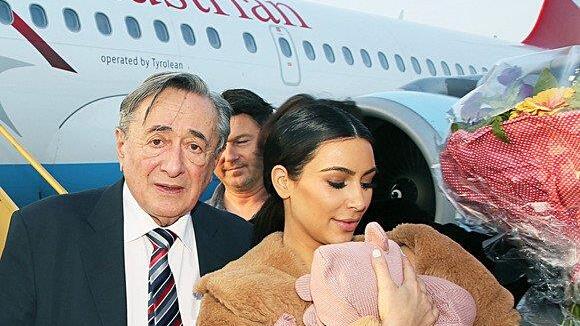 Kim Kardashian nach der Landung in Wien
