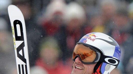Matthias Mayer hinter Svindal Super-G-Zweiter in "Kitz"