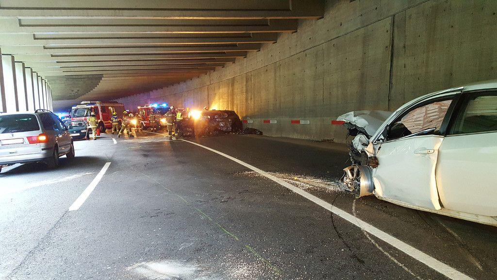 Frontalcrash im Felbertauerntunnel