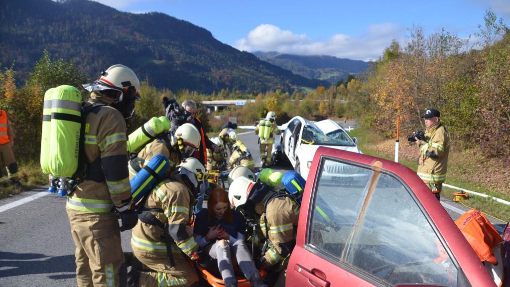 Gefahrgutübung auf der Tauernautobahn I