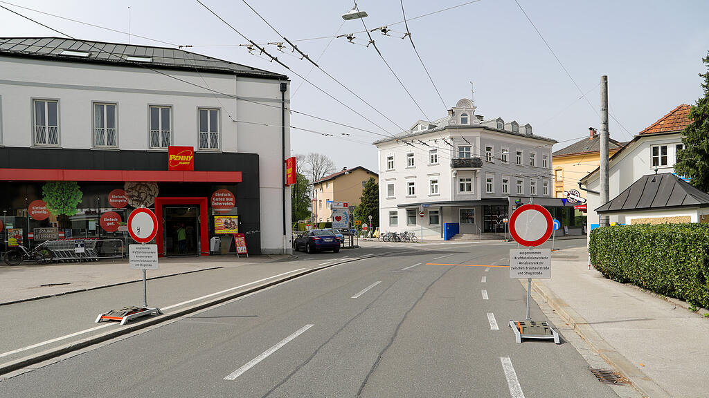Bauarbeiten Maxglaner Hauptstraße