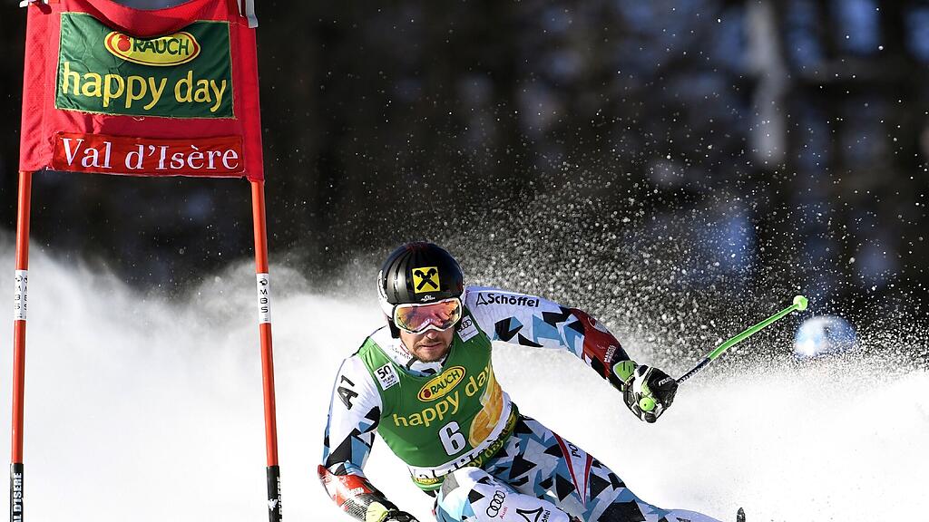 Hirscher am Weg zum zweiten Platz.