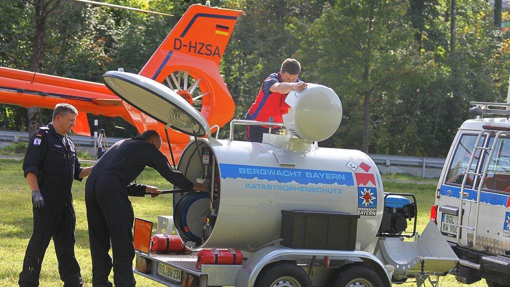 Bilder der Heli-Bergung
