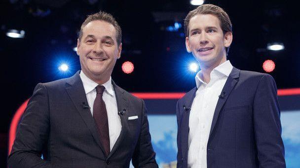 TV-Duell ORF Strache vs Kurz