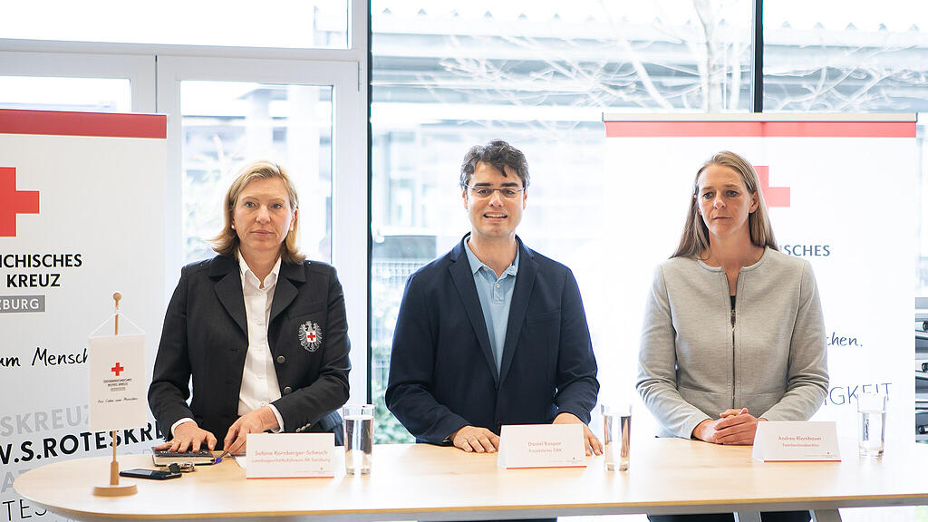 PK Rotes Kreuz, Sabine Kornberger-Scheuch, Daniel Kaspar, Andrea Klamauer