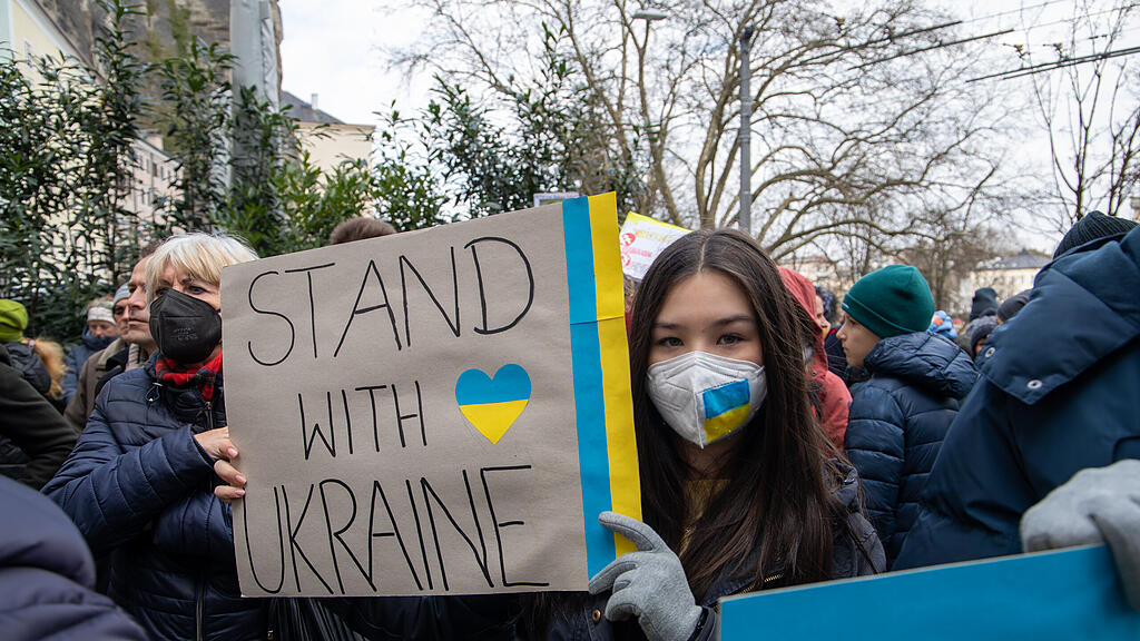Demo für Ukraine in Salzburg
